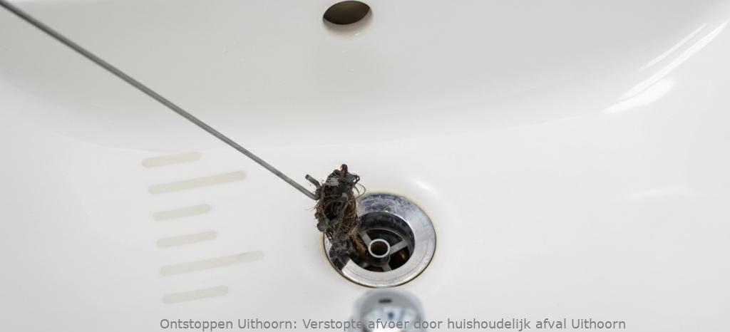 Verstopte afvoer door huishoudelijk afval Uithoorn